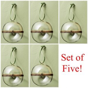 Hinged Smooth Glass Christmas Tree Ornament Hearth & Hand with Magnolia